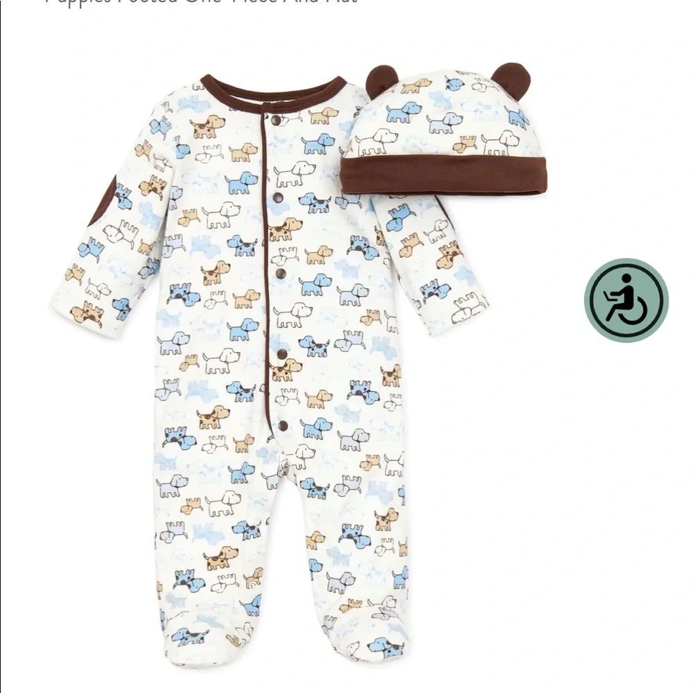 Little Me Sleepers with Hats - Picture 3 of 15